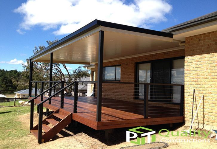 Timber Decking and insulated Patio Roofing