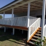 timber deck and timber pergola